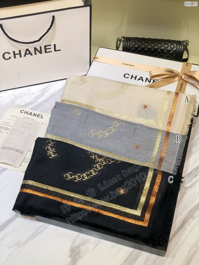 CHANEL圍巾 香奈兒2019最新款羊絨長圍巾 小香大方巾 CHANEL女披肩  llwj6878